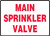 Main Sprinkler Valve - Adhesive Dura-Vinyl - 7'' X 10''