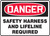 Danger - Safety Harness And Lifeline Required Danger - Safety Harness And Lifeline Required