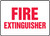 Fire Extinguisher - Dura-Plastic - 7'' X 10''