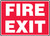 Fire Exit - Dura-Fiberglass - 7'' X 10'' 1