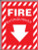 Fire Extinguisher Sign with Arrow 1