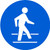 Use Pedestrian Route - Adhesive Vinyl - 6'' Use Pedestrian Route - Adhesive Vinyl - 6''