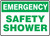 Emergency Safety Shower - Adhesive Dura-Vinyl - 10'' X 14''