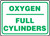 Oxygen Full Cylinders Plastic 10'' X 14''