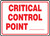 Critical Control Point ___ - .040 Aluminum - 7'' X 10''