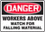 Danger - Workers Above Watch For Falling Material