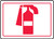 Fire Extinguisher Symbol - Dura-Plastic - 7'' X 10''