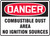 Danger Combustible Dust Area No Ignition Sources - Accu-Shield - 7'' X 10''