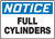 Notice - Full Cylinders - Plastic - 7'' X 10''