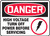 Danger - High Voltage Turn Off Power Before Servicing (W/Graphic) - Accu-Shield - 7'' X 10''