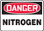 Danger - Nitrogen - Adhesive Dura-Vinyl - 10'' X 14''