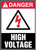 Danger - High Voltage (W/Graphic) - Dura-Plastic - 14'' X 10'' Danger - High Voltage (W/Graphic) - Dura-Plastic - 14'' X 10''