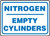 Nitrogen Empty Cylinders - Dura-Fiberglass - 10'' X 14''