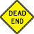 Dead End Traffic Sign- 24" x 24" Dead End Traffic Sign- 24" x 24"
