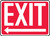 Exit (Arrow Left) - Dura-Fiberglass - 10'' X 14'' 1 Exit (Arrow Left) - Dura-Fiberglass - 10'' X 14'' 1