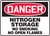 Danger - Nitrogen Storage No Smoking No Open Flames