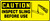 Caution - Inspect Sling Before Use (W/Graphic) - Aluma-Lite - 7'' X 17''