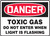 Danger - Danger Toxic Gas Do Not Enter When Light Is Flashing