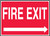 Fire Exit (Right Arrow) - .040 Aluminum - 7'' X 10'' Fire Exit (Right Arrow) - .040 Aluminum - 7'' X 10''