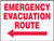 Emergency Evacuation Route Sign with Arrow Left Emergency Evacuation Route Sign with Arrow Left