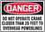 Danger - Danger Do Not Operate Crane Closer Than 20 Feet To Overhead Powerlines Danger - Danger Do Not Operate Crane Closer Than 20 Feet To Overhead Powerlines