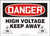 Danger - Danger High Voltage Keep Away - Accu-Shield - 10'' X 14''