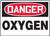 Danger - Oxygen - .040 Aluminum - 10'' X 14'' Danger - Oxygen - .040 Aluminum - 10'' X 14''