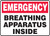 Breathing Apparatus Inside - Adhesive Dura-Vinyl - 7'' X 10''