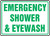 Emergency Shower & Eyewash - Adhesive Vinyl - 7'' X 10''