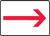 MEXT556XV Red Arrow Sign