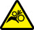 MISO324VS ISO Warning sign- Gear entanglement hazard sign