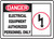 Danger - Electrical Equipment Authorized Personnel Only (W/Graphic) - Dura-Plastic - 10'' X 14''