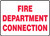 Fire Department Connection - Adhesive Vinyl - 7'' X 10''