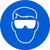 MISO100 ISO Safety Sign Wear Eye Protection Sign
