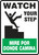SBMSTF506VP Watch Your Step Sign Bilingual Spanish Safety Sign