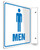 Men - 90D 8" x 8" - Safety Panel - Projection Sign Men - 90D 8" x 8" - Safety Panel - Projection Sign