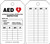 AED Status Safety Tag: Automatic External Defibrillator Inspection