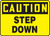 OSHA Caution Safety Sign: Step Down