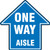 Slip-Gard Floor Sign: One Way Aisle