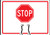 Stop - 10" x 14" - Cone Top Warning Sign