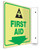 First Aid - 90D 8" x 8" - Safety Panel - Projection Sign - Lumi-Glow Plastic