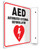 AED- 90D 8" x 8" - Safety Panel - Projection Sign