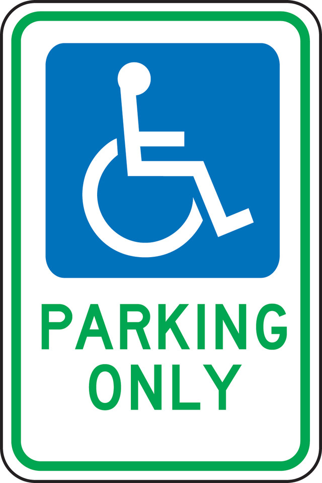 Ohio Handicap Parking Only Sign