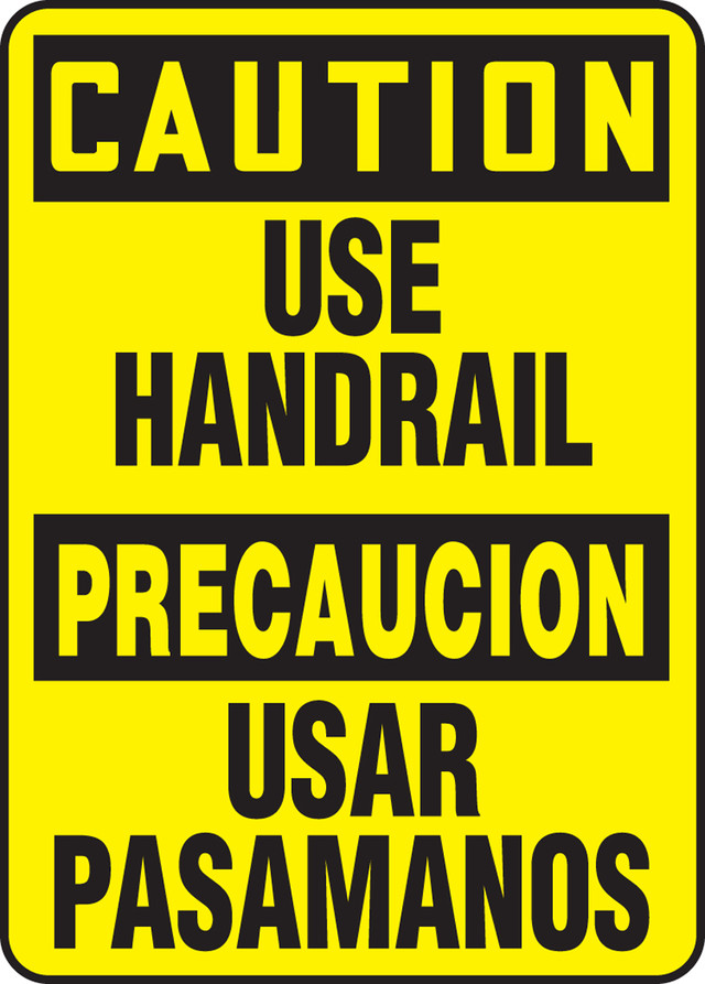 Bilingual Spanish Safety Sign