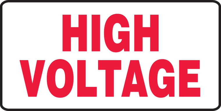 High Voltage - Adhesive Dura-Vinyl - 7'' X 14''