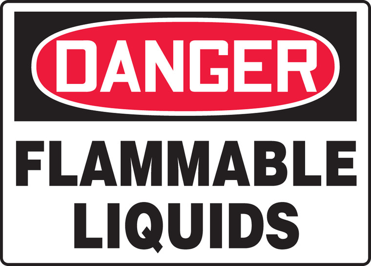 Danger - Flammable Liquids - .040 Aluminum - 14'' X 20''