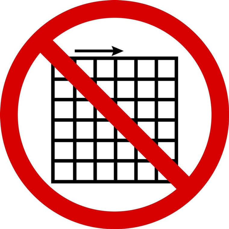 Do Not Remove Guard - .040 Aluminum - 6''