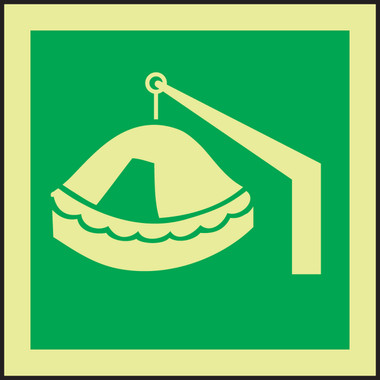 Davit Launch Life Raft IMO Sign