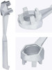 Aluminum Bung Wrench Non Sparking when using on steel drum works for both plastic and steel drums
