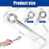 Aluminum Bung Wrench Non Sparking when using on steel drum works for both plastic and steel drums